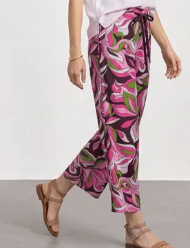 Wide Leg Hose im Loose Fit female Pink