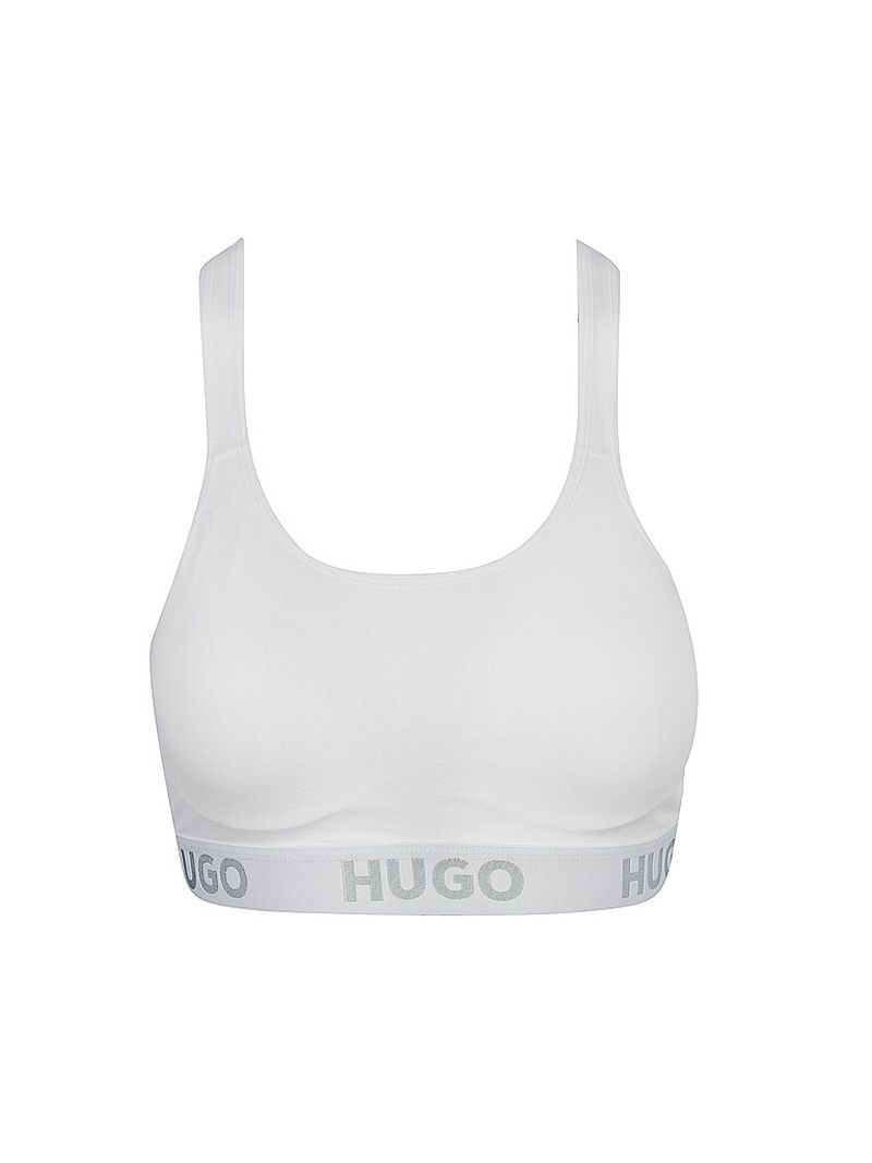 Hugo Bustier SPORTY LOGO blanco blanco S