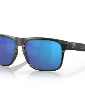Spearo Xl Mirrored Polarized Sunglasses Matte Reef Blue Mirror 580G/CAT3 Women - Costa - FashionsVida