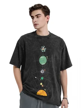 Outer Wilds Hearthian System Map T-Shirt baggy shirts man clothes mens shirts graphic tee - Aliexpress - FashionsVida