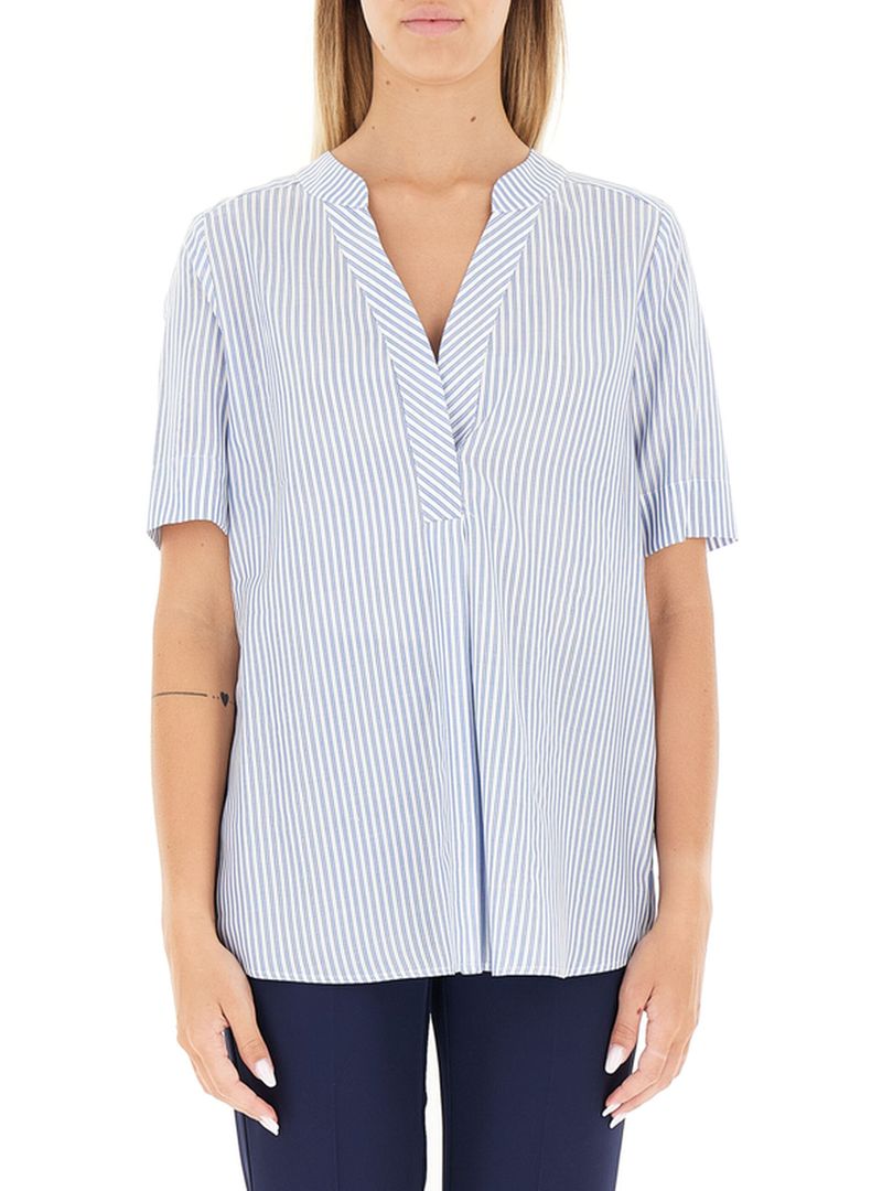 Blusa maniche corte AZZURRO CHIARO 44