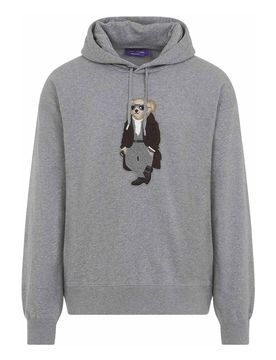 Felpa con cappuccio orso
