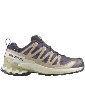 Chaussures de trail en GORE-TEX® - XA Pro 3D V9 GTX W Nine Iron/Oxford Tan - Taille 38 - Gris - Salomon - FashionsVida