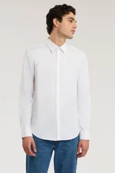 Camicia slim fit uomo bianco