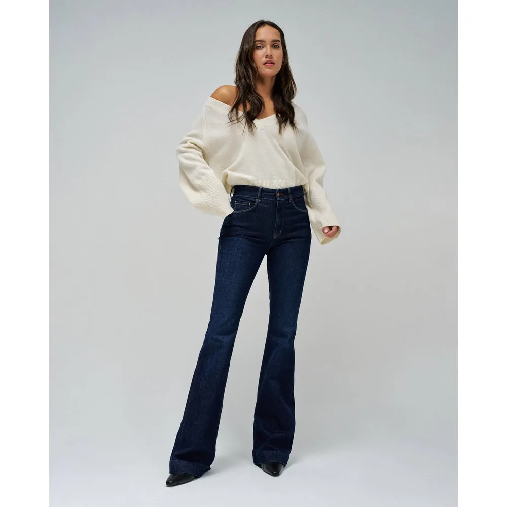 Vaqueros campana Faith push in flare de mujer - Salsa Jeans - FashionsVida