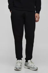 Herren Basic Slim Fit Jogginghose Black Größe Medium