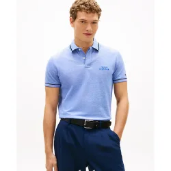Polo de caballero de manga corta de piqué