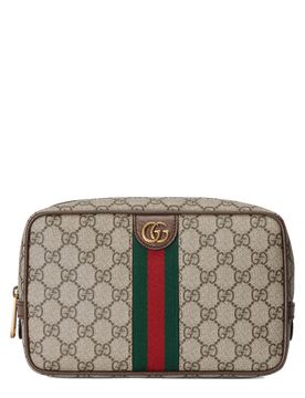 Mini GG Supreme Canvas Bag with Gold-Tone Hardware - W 23.5 cm x H 14.5 cm x D 6.5 cm
