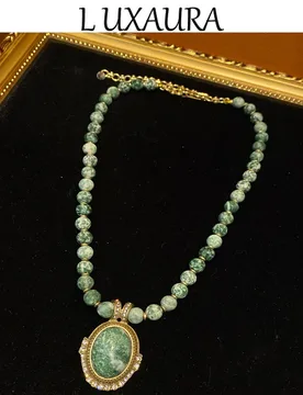 Vintage fashion classic copper plated 18K green circular design style paired with bohemian women's jewelry necklace - Aliexpress - FashionsVida