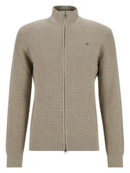 MICRO TEXTURED COTTON ZIP CARDIGAN male