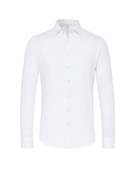 Jerseyhemd Slim Fit weiss L herren