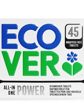 Wrapper Free All-In-One Power Dishwasher Tablets - 45 Tablets - Ecover - FashionsVida