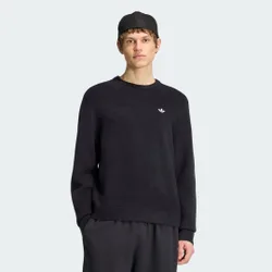 MAGLIA CON TRIFOGLIO ESSENTIALS INTERAMENTE LAVORATA A MAGLIA XS Black