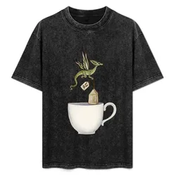 Tea Dragon T-Shirt Utility Work Short Sleeve Top