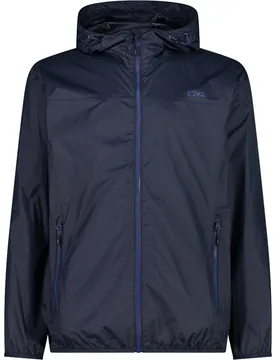Man jacket rain fix hood chubasquero hombre Azul (50) - CMP - FashionsVida
