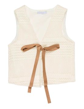 Lulu by Miss Grant Gilet Con Fiocco