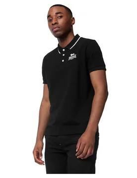Polo à Manches Courtes Ballygalley Black / White L - Lonsdale - FashionsVida