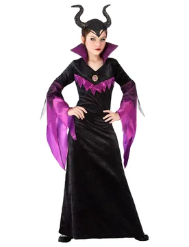 Dunkles Fee-Kostüm für Mädchen Halloweenkostüm schwarz-violett - female - Atosa - FashionsVida