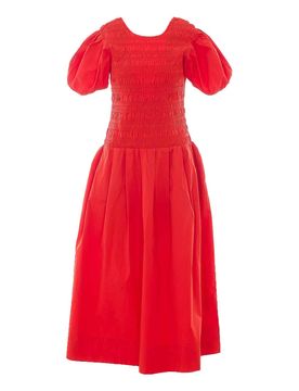 Vestito lungo in cotone stretch