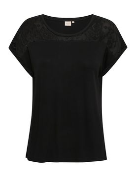 Cream Camiseta negro