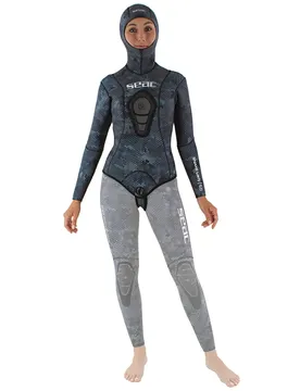 Giacca Da Pesca In Apnea Da Donna Snake Camo 5 Mm