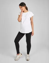 Pack Maternity Cotton Rich Leggings Black female