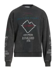 Sweatshirt Herren Braungrau L,S Herren