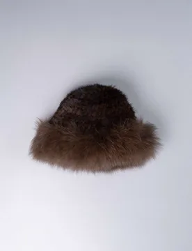Gorro de mujer de pelo de visón tricotado - De la Roca - FashionsVida