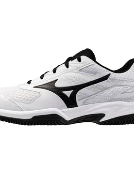 Break Shot 5 Cc Clay Shoes White / Black / Harbor Mist UK 10 - Mizuno - FashionsVida