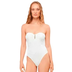 Maillot De Bain Bandeau Embroidered Fabric