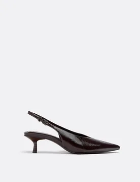 Absatzschuhe mit V-Ausschnitt BRAUN 41 - Stradivarius - FashionsVida