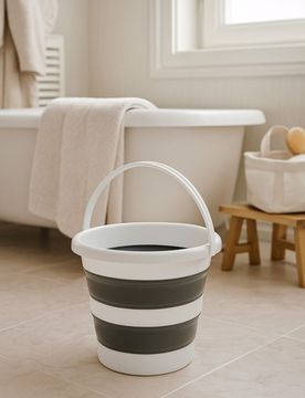 Secchio pieghevole - grigio chiaro
