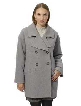 Manteau Senta Light Grey Melange M