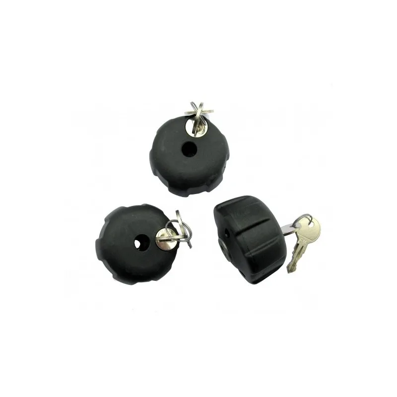 Pomello antifurto con chiave per portabici - MENABO 3 pezzi - Peruzzo - FashionsVida