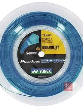 Poly Tour Spin 200 M Tennis Reel String Blue 1.20 mm - Yonex - FashionsVida