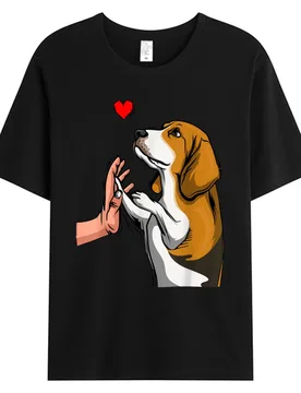 Beagle Love T-shirt Unisex Dog Women Men's Cotton Fabric Tshirt Graphic Fashion T-shirts For Men Oversize Tee Shirts Print - Aliexpress - FashionsVida