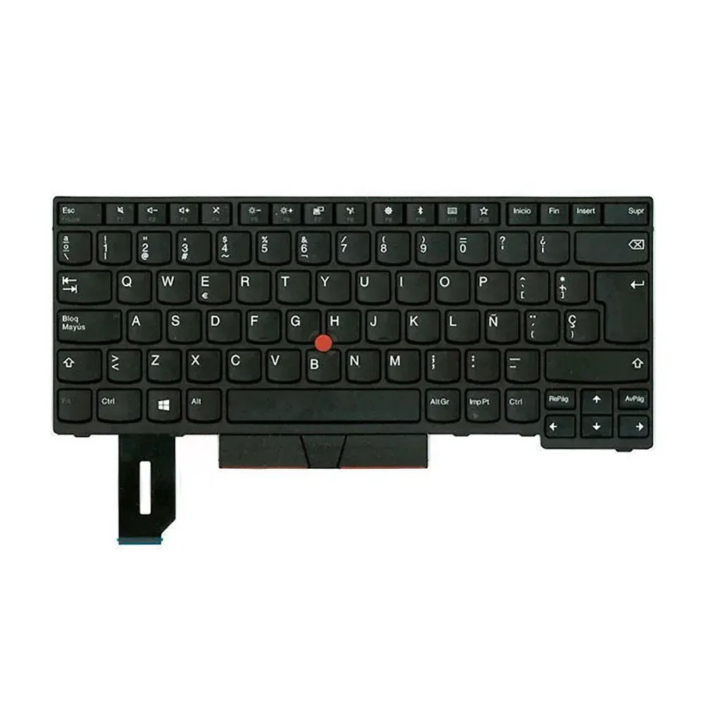 Generico Clavier De Remplacement Pour Ordinateur Portable Spanish Compatible Lenovo Thinkpad E490 Black One Size unisex - Genérico - FashionsVida