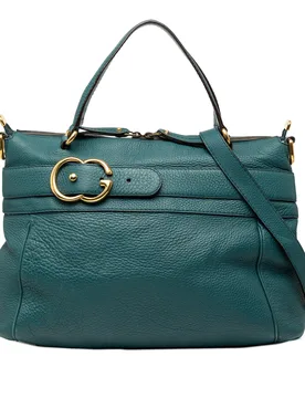 Medium Leather Ride Top Handle Bag - Gucci - FashionsVida
