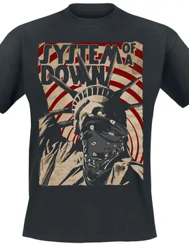 T-Shirt - Liberty Bandit - S bis XXL - für Männer - Größe XXL - schwarz - Lizenziertes Merchandise! - Männer - male - System Of A Down - FashionsVida