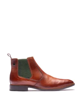 Leather Chelsea Boots Tan male - Base london - FashionsVida