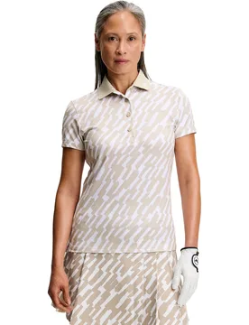 Polo Tour Tech Print, sand/weiss xs - J.lindeberg - FashionsVida