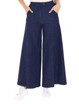 Jeans a palazzo BLU SCURO 46