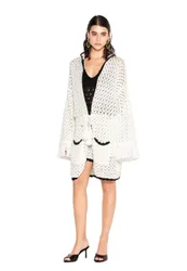 CARDIGAN LUNGO Donna CON CAPPUCCIO