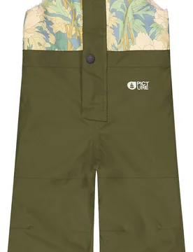 Atmungsaktive und wasserfeste Latzhose Snowy Bib Pants Tobacco Kindergröße 84-89 cm Khaki - Picture Organic Clothing - FashionsVida