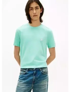 T-Shirt Mw0mw43066-Csr Artic Aqua It M;It L;It Xxl Male - Tommy hilfiger - FashionsVida