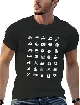 New Icon Speak World Your Icon Help U Travel Tone Black ColorShirt - Travel Icons, Language Aid T-Shirt Blouse men workout shirt - Aliexpress - FashionsVida