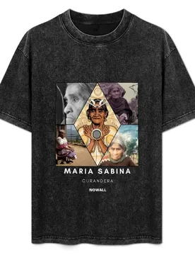 Maria Sabina Queen of Psychedelic T-Shirt Minimalist Casual Short Sleeve Top - Aliexpress - FashionsVida