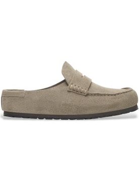 Para mujer. 1029710 Zuecos de Piel Naples Wrapped (Ajuste Estrecho) (36), Plano, Ninguno, Casual