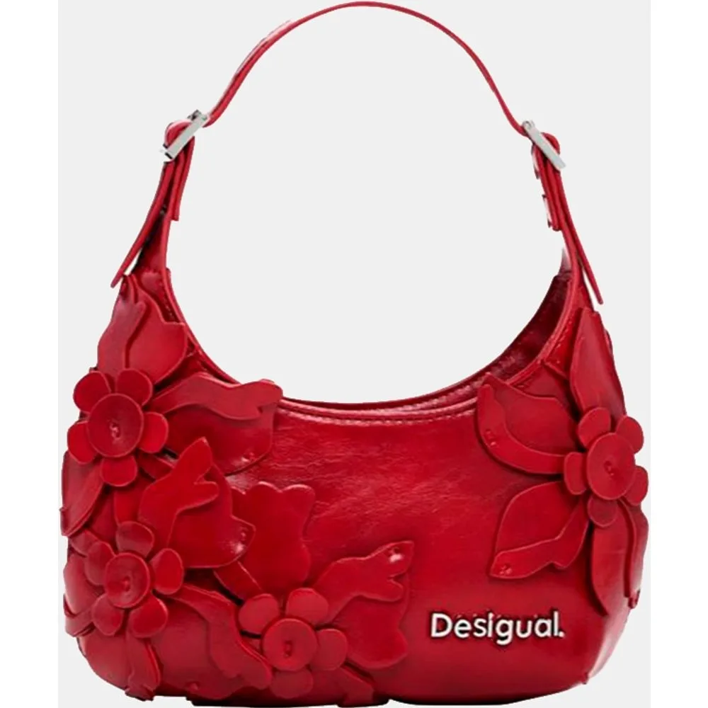 Bolso apliques flores brillante pequeño - Desigual - FashionsVida