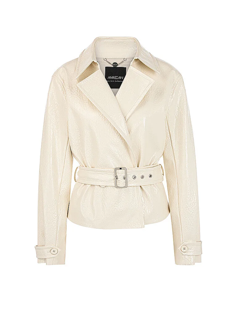 Chaqueta efecto piel crema 40 - Marc cain - FashionsVida
